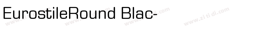 EurostileRound Blac字体转换